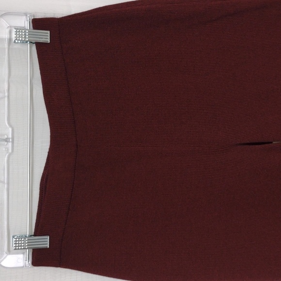 St John Collectionaroon Knit Trousers,  Elastic Waist,  Size 4, 28x30 Wide Leg - Picture 3 of 8